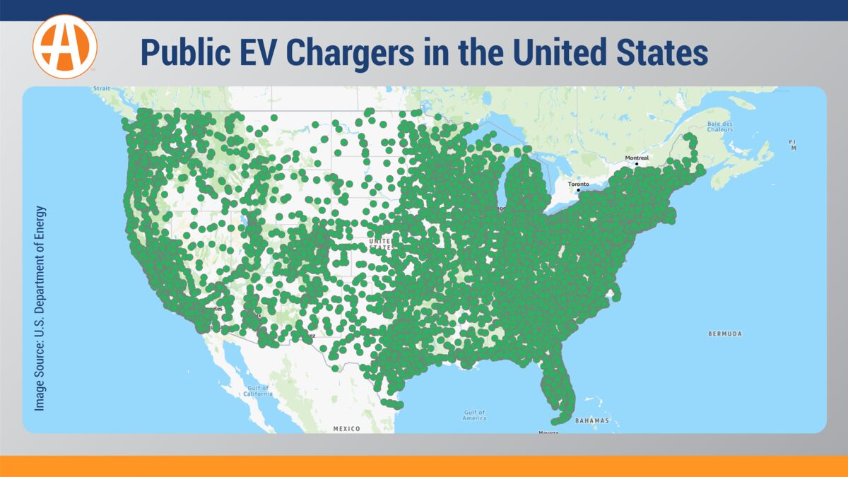 Map of all Public EV Locations across United States