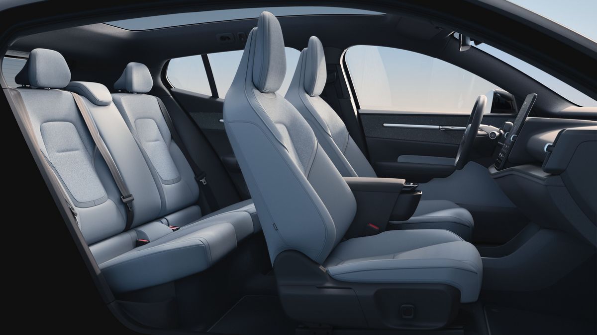 2025 Volvo EX30 in Cloud Blue.