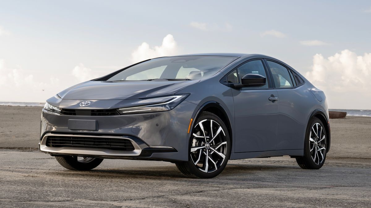 2026 Toyota Prius PHEV parked near the beach.