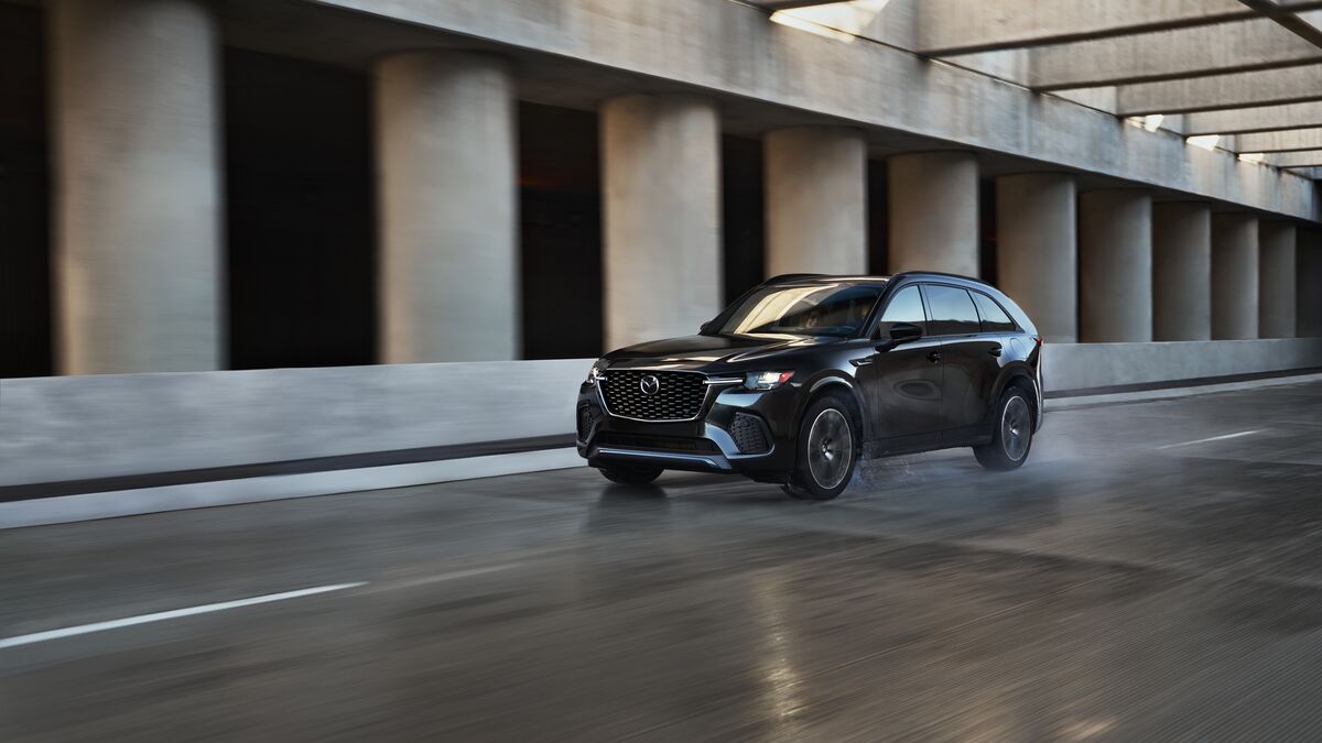 2026 Mazda CX-70 on the road.