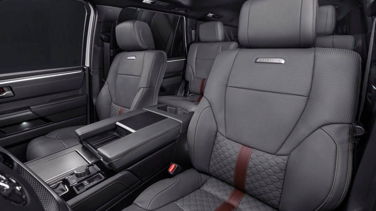 The interior of the 2026 Toyota Sequoia.