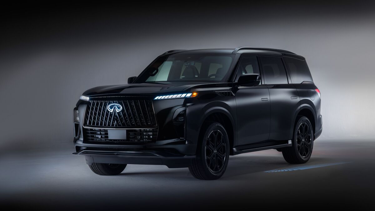 2026 Infiniti QX80 in black.
