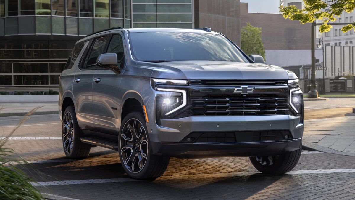 2026 Chevrolet Tahoe parked in front of a building