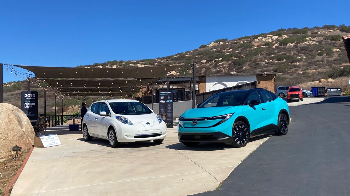The 2026 Nissan Leaf in San Diego County for first drive.