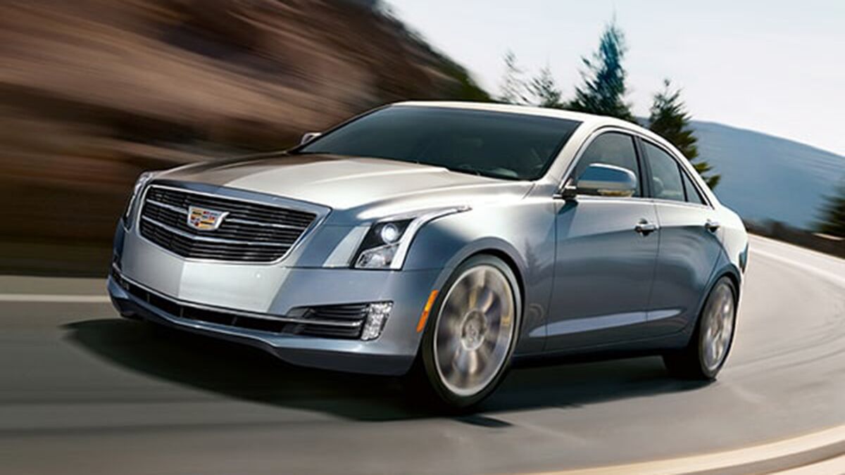 2015 Cadillac ATS on the road.