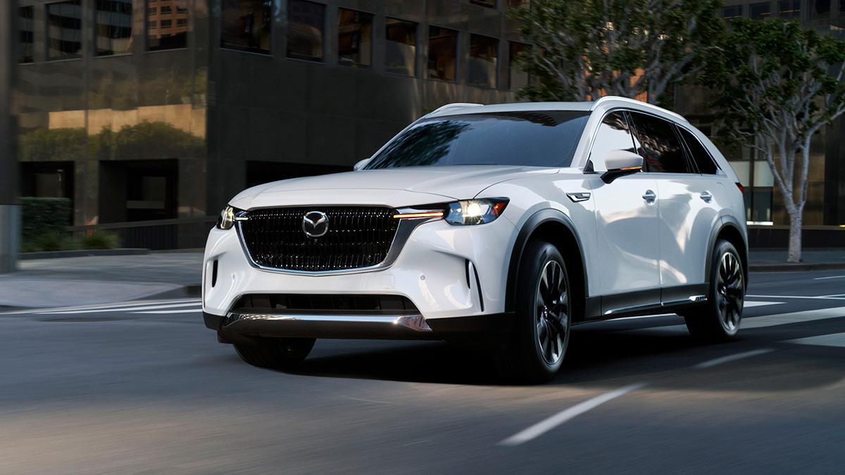 2025 Mazda CX-90 on the road.