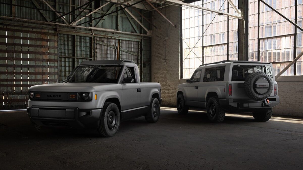 The Slate Truck and SUV parked side by side