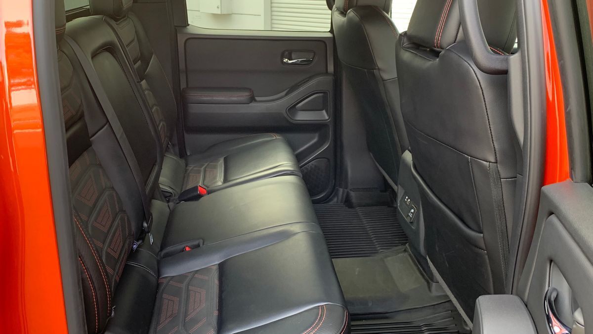 2025 Nissan Frontier PRO-4X rear seats.