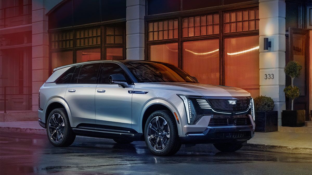 2025 Cadillac Escalade IQ in silver.