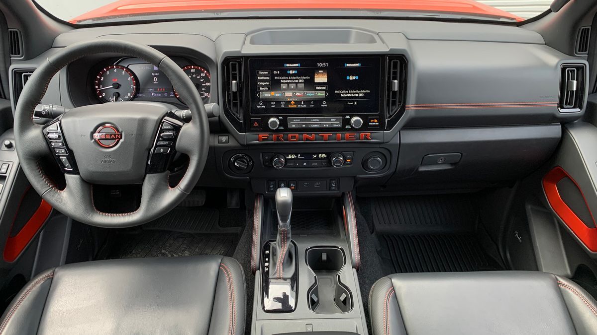2025 Nissan Frontier PRO-4X front cabin.