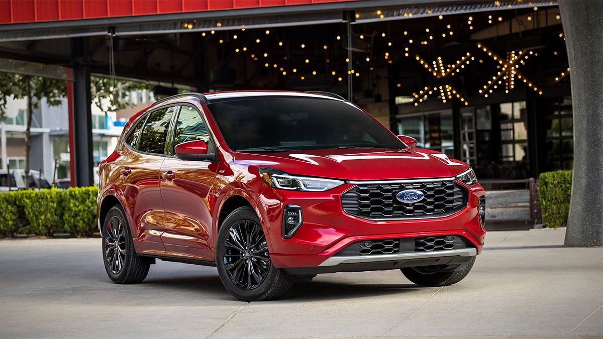 2024 Ford Escape in red.
